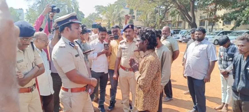 Offenders’ Parade Held in Hubballi Following Bank Robbery and ATM Heist Incidents